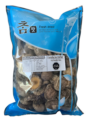 Shiitake Deshidratado 300 Gr Champiñón Seco Coreano