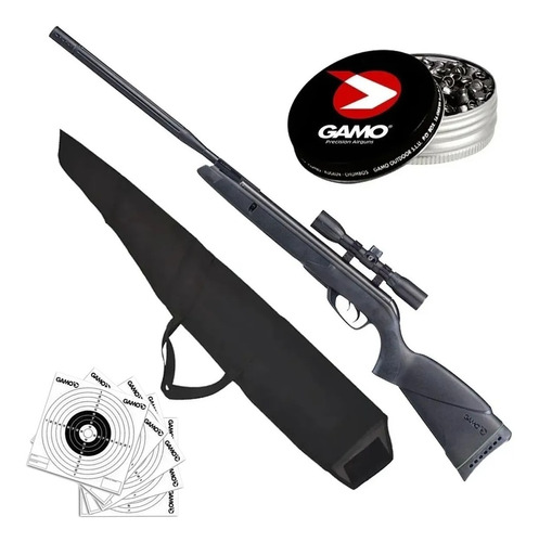 Rifle Gamo Wildcat Whisper Igt Nitro 5.5+ Mira + Kit Balines