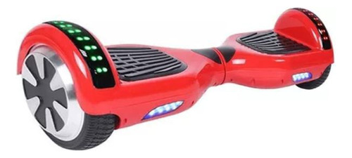 Hoverboard Skate Elétrico 6.5 Led Bluetooth Vermelho