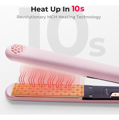 Alisador E Modelador De Cabelo Tymo Flat Iron 2 Em 1 Titaniu