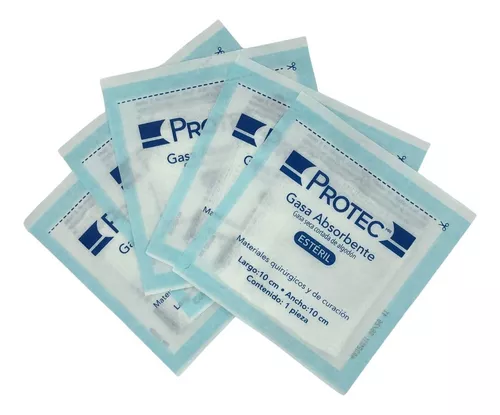 Gasas Estériles Protec Absorbentes 10cm X 10cm C/200 Piezas