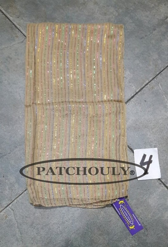Imagen 5 de 7 de Pañuelo Algodón Y Lurex Bufanda Pashmina India Hindu Colores
