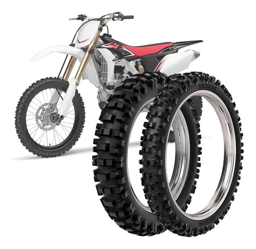 Imagen 8 de 9 de Cubierta Moto 90 100 16 Rmx35 Rinaldi Cross Tacos Premium
