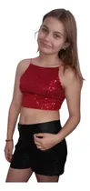 Comprar Top Mia Store  Lentejuelas Fiesta Noche Teens Moda Brillos