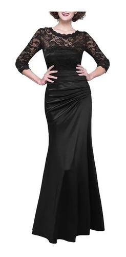 Vestido De Fiesta Largo De Encaje Formal Y Elegante | Envío gratis