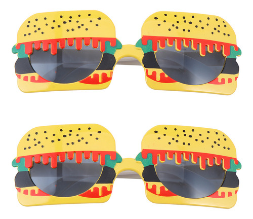 Gafas De Sol Ligeras Tipo Hamburguesa, 2 Unidades