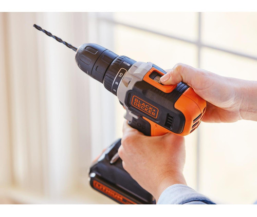 Imagen 5 de 11 de Taladro/destornillador Inalám 2 Vel. De 20v Max Black+decker