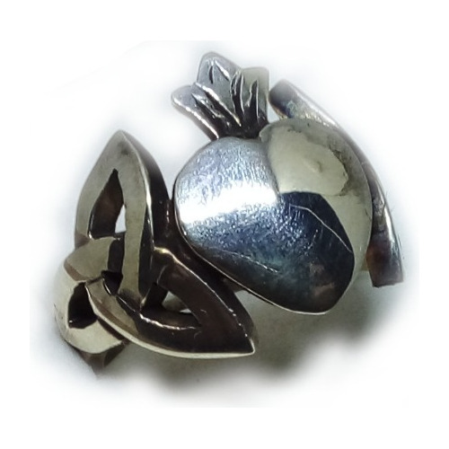 Anillo Claddagh Nudo Celta - Plata 925 - A042