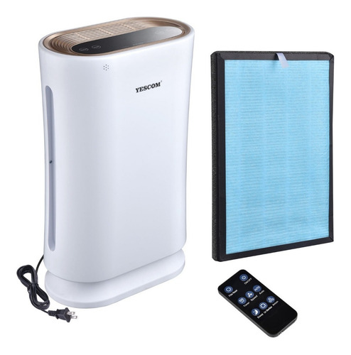 Purificador De Aire 4 En 1 35w Filtro Hepa Desinfectante Color Blanco