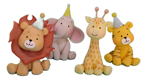 Adorno En Porcelana Fria Kit Animales