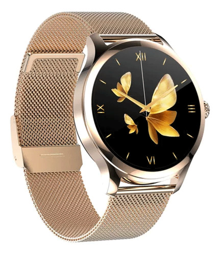 Reloj Inteligente Lw92 Mujer Elegante Diseño Rosa Claro Mesh Rosa Claro Rosa Claro