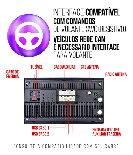 Kit Central Multimidia Android Auto Picanto 11 A 17 7 Pol Bt