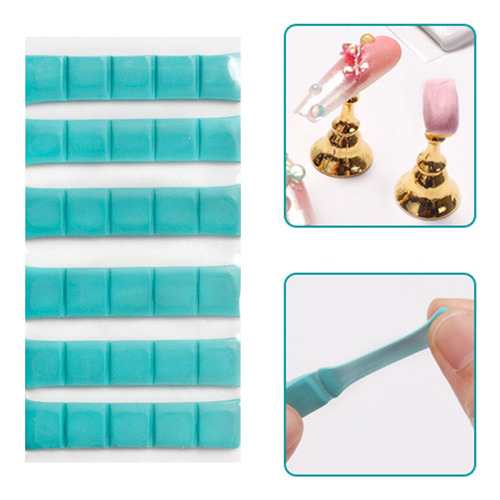 Reutilizable Nail Art Clay Plastilina Nail Clay Stand Verde