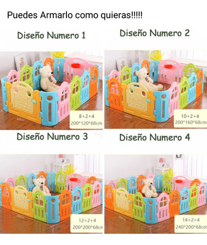 Imagen 5 de 10 de Cerco Corral Nido Rejas Bebes Y Niños No Toxicos Envio Prov
