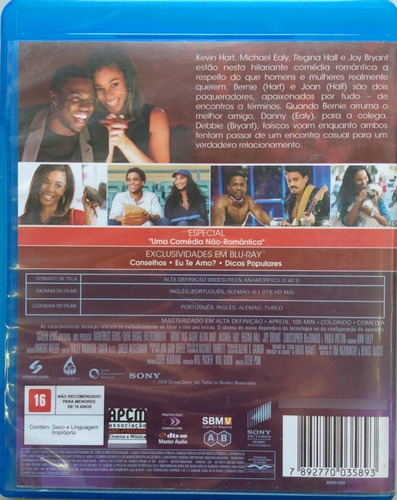 Sobre Ontem A Noite Blu-ray Kevin Hart Michael Ealy (Usado)