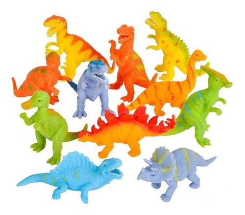 12 Dinosaurios De Stretch 4  - Favores De Fiesta