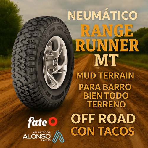 Cubierta Rodado 16 215x80x16 Fate 107q Barro Ripio Mt