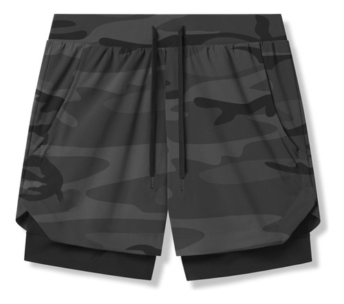 Pantalones Cortos Deportivos Transpirables De Doble Capa Par
