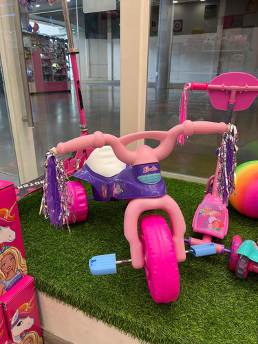 Imagen 2 de 3 de Triciclo Bicicleta Fisher Price Barbie Lila Original Niña