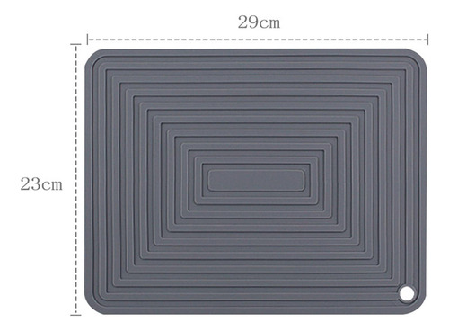 Almohadilla De Secado Antideslizante Impermeable Gris