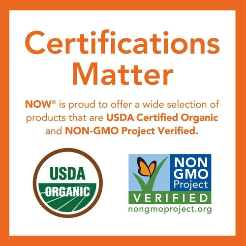 Inulina Orgánica En Polvo Certificada Now 227 Gr Prebiótico