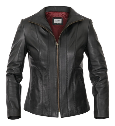 Campera Cuero Mujer Briganti Abrigo Moda Liso Mxcp09802 03