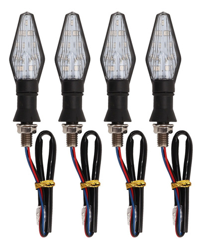 Direccionales Led Secuencial Motocicleta Doble Funcion 4pz