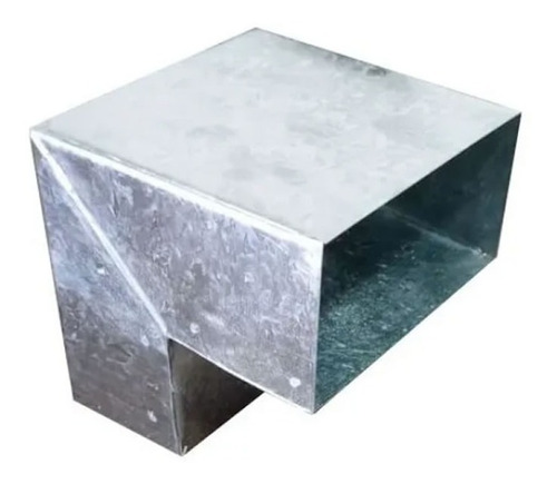 Codo 90° Caño 5x7,5 Cm Desagüe Zingueria Chapa Galvanizada