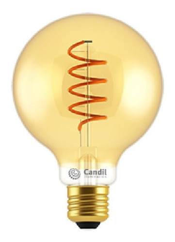 Lámpara Filamento Gold Led 5 W Globo Mediano E27 Candil