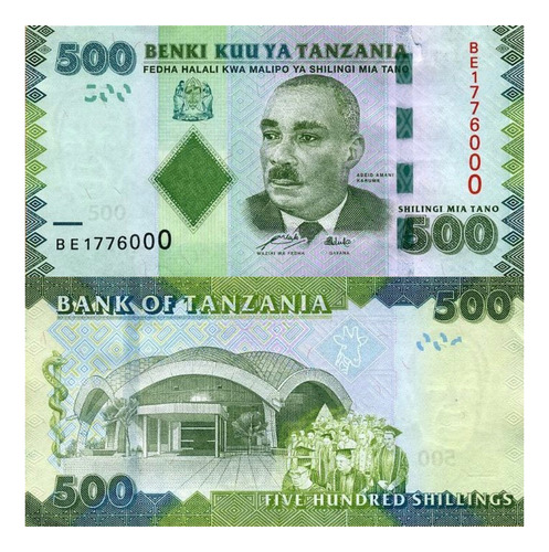 Tanzania - 500 Chelines - Año 2010