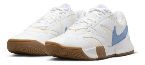 Tenis Para Mujer Nike Court Lite 4 Blanco/azul 
