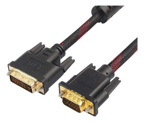 Zz Cable Dvi-i 24+5 Dvi A Vga Macho Para Monitor Hdtv Dvd