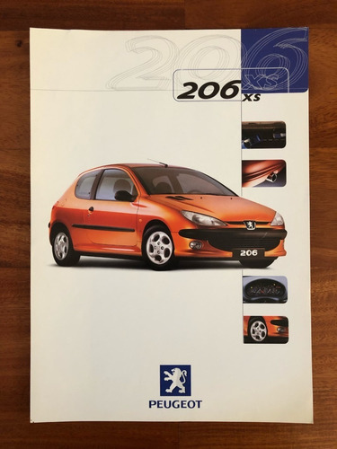 Folleto De Agencia Original De Peugeot 206 Xs En Olivos Zwt