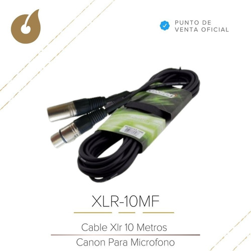 Imagen 3 de 8 de Cable Armado Lexsen Xlr-10mf Xlr De 10mts Balanceado