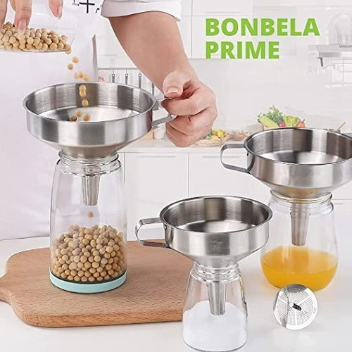 Kit Embudos Colador De Extracción Cocina Rellenar Líquidos