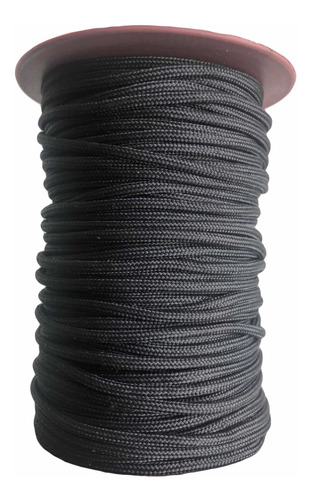 Paracord 3mm 4 Almas Negro Rollo 50 Mts #rovicord Rovigomas