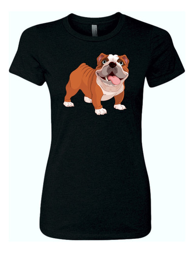 Camiseta Bulldog Femenina Serie Black Corte Dama 
