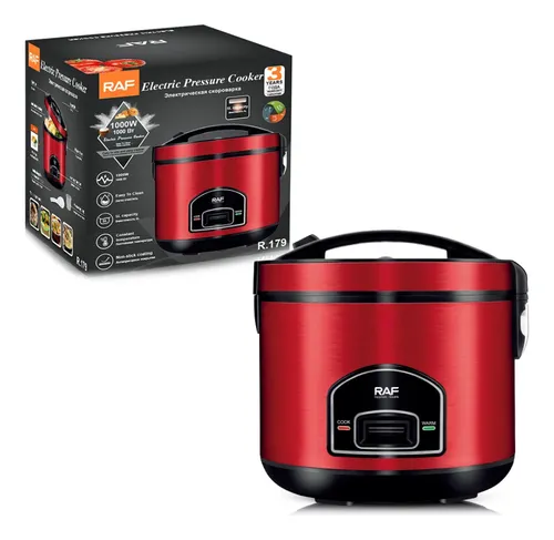 Olla Arrocera Multifuncional 900w 5l Eléctrica Roja