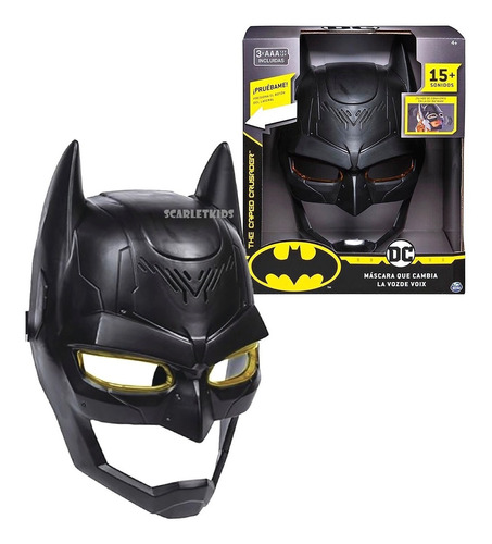 Batman Casco Con Cambio De Voz Frases Y Luz Dc Original Mask