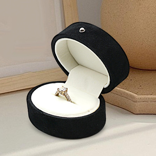 Caja Para Anillos De Boda, Caja Interior De Terciopelo Para