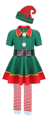 Disfraz De Ayudante De Papá Noel For Navidad, Gorro, Zapato