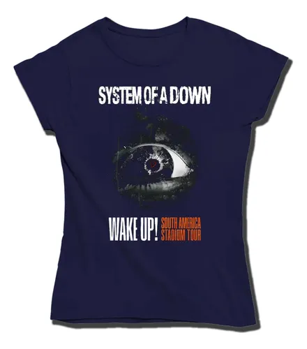 Camiseta Premium Dtf Dama System Of A Down Wake Up! 2025