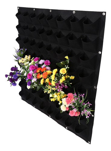 Bolsa De Cultivo Vertical De 64 Bolsillos Para Plantas De Fi