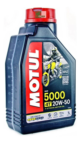 Aceite Para Moto Motul 4 Tiempos  5000 20w50 1l Semisintetic