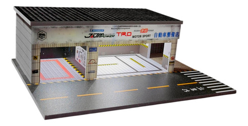 Taller De Reparación De Automóviles Modelo Diorama Foto