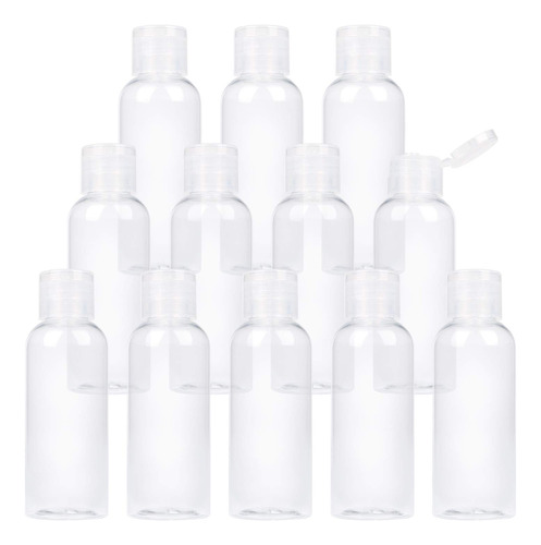 Trendbox Paquete De 12 Botellas Vacias De Plastico Con Tapa 