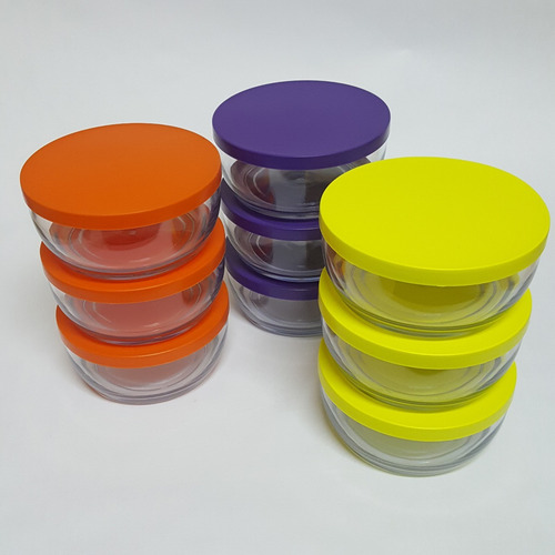 Imagem 3 de 9 de Kit Com 6 Bowls Tigela Para Cremes E Doces Candy Bowl 12x5