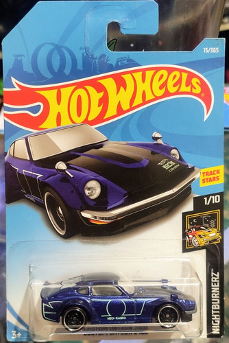 Hot Wheels Custom Datsun 240z Nightburnerz 1/10 Azul