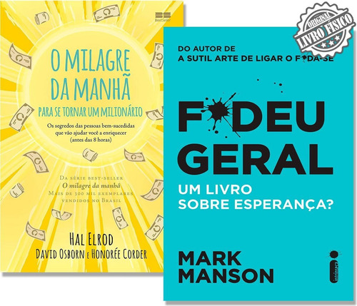 Kit Fudeu Geral O Milagre Da Manhã Para Se Tornar Milionário