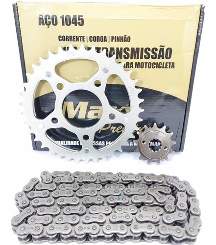 Kit Relação Tração Transmição Cb 300 Completa Aço 1045 